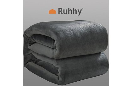 Puha meleg erős takaró 200x160 cm - szürke