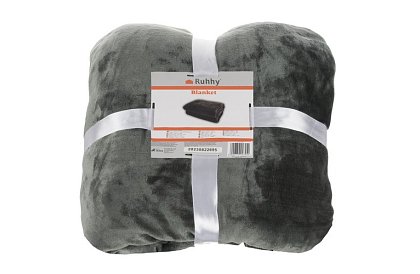 Puha meleg erős takaró 200x160 cm - szürke