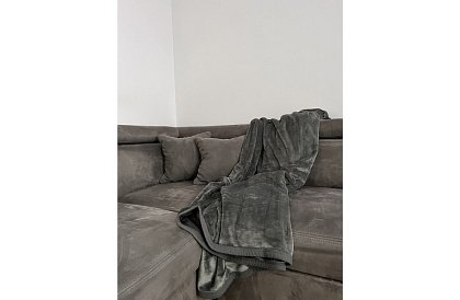 Puha meleg erős takaró 200x160 cm - szürke