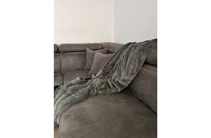 Puha meleg erős takaró 200x160 cm - szürke