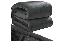 Puha meleg erős takaró 200x160 cm - szürke