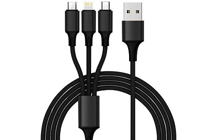 4x USB autós töltő + kábel