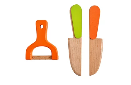 Fa játék – zöldségvágás kiegészítőkkel - 34 darab