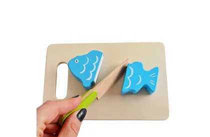 Fa játék – zöldségvágás kiegészítőkkel - 34 darab