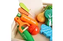 Fa játék – zöldségvágás kiegészítőkkel - 34 darab