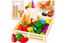 Fa játék – zöldségvágás kiegészítőkkel - 34 darab