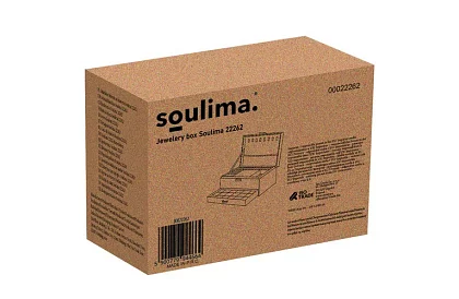 Elegáns velúr ékszertartó - fekete