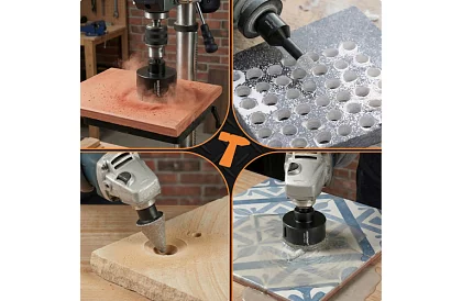 Gyémánt fúrók M14 - 6–68 mm – 7 darabos készlet