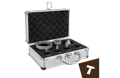 Gyémánt fúrók M14 - 6–68 mm – 7 darabos készlet