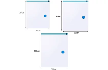 Vákuumtasak készlet – 3 méret - 15 db