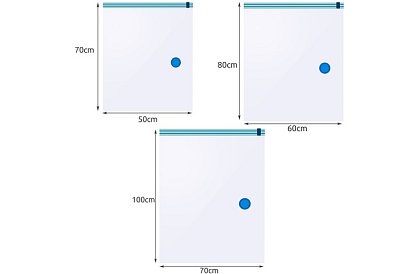 Vákuumtasak készlet – 3 méret - 15 db