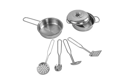 Fábólás gyerek konyha XL tartozékokkal - barna