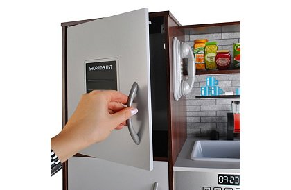 Fábólás gyerek konyha XL tartozékokkal - barna