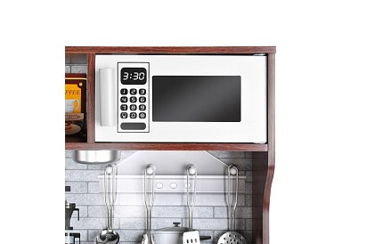 Fábólás gyerek konyha XL tartozékokkal - barna