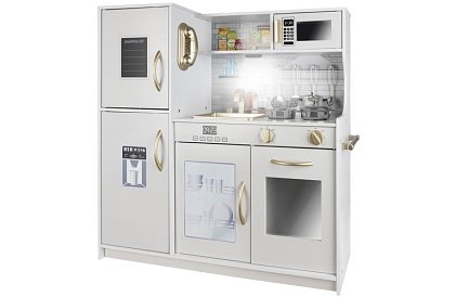 Fából gyermek konyha XL tartozékokkal – fehér