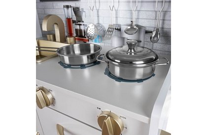 Fából gyermek konyha XL tartozékokkal – fehér