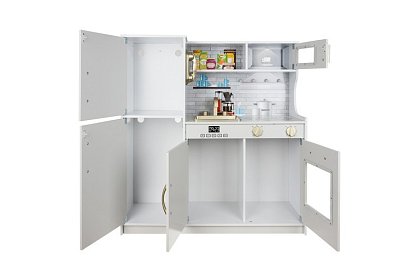 Fából gyermek konyha XL tartozékokkal – fehér