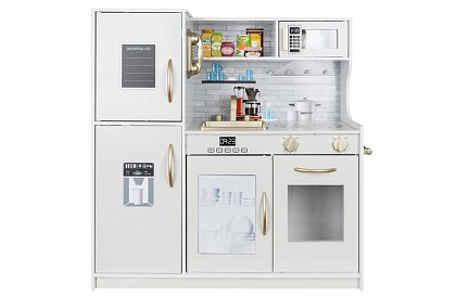 Fából gyermek konyha XL tartozékokkal – fehér