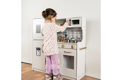 Fából gyermek konyha XL tartozékokkal – fehér