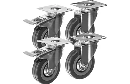 Forgatható gumi kerekek – 4 darabos készlet