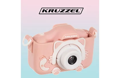 Digitális fényképezőgép gyerekeknek 32GB kártyával - rózsaszín