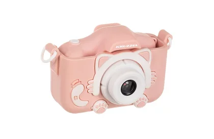 Digitális fényképezőgép gyerekeknek 32GB kártyával - rózsaszín