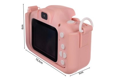 Digitális fényképezőgép gyerekeknek 32GB kártyával - rózsaszín