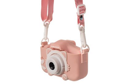 Digitális fényképezőgép gyerekeknek 32GB kártyával - rózsaszín