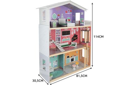 Nagy babaház 114 cm - lifttel