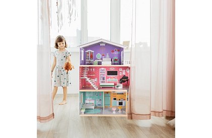 Nagy babaház 114 cm - lifttel