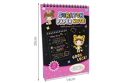 Kapargató jegyzet fa stylusszal - scratch note