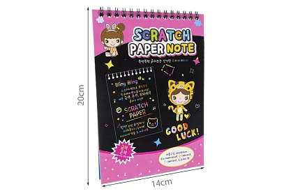 Kapargató jegyzet fa stylusszal - scratch note