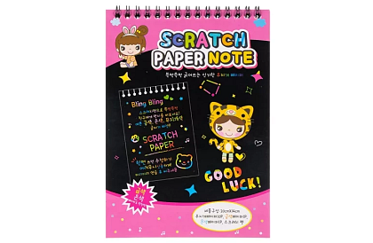 Kapargató jegyzet fa stylusszal - scratch note