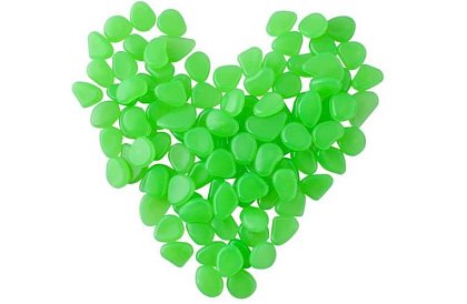 Fénylő fluoreszcens kövek - 100 db