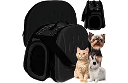 Szállítóbox - utazótáska állatoknak - fekete