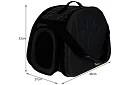 Szállítóbox - utazótáska állatoknak - fekete