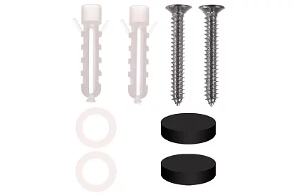 Fürdőszobai polc - fekete - 50 cm