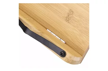 Fából állvány könyv és laptop számára