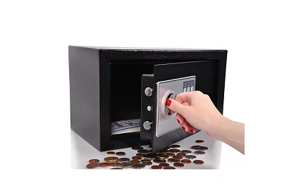 Elektronikus széf kulccsal és kódzárral – értékek biztonságos tárolása