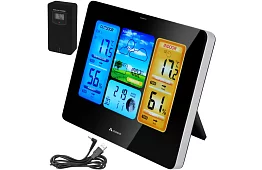 Vezeték nélküli digitális meteorológiai állomás külső érzékelővel