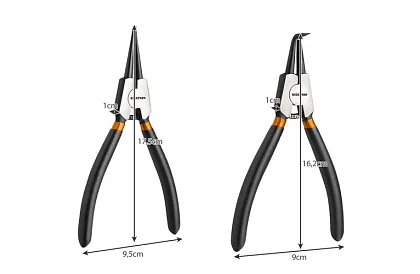 Kleště seger - 4 darabos szeggyűrű fogó készlet
