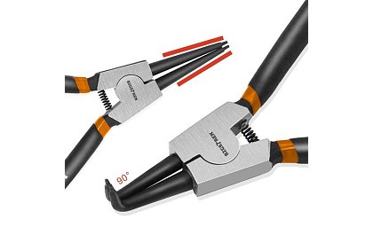 Kleště seger - 4 darabos szeggyűrű fogó készlet