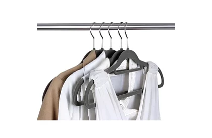 Samet vállfák ruhákhoz – dupla - 20 db-os készlet