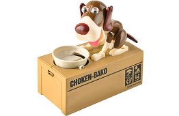 Pénzes doboz – Éhes kutya - barna