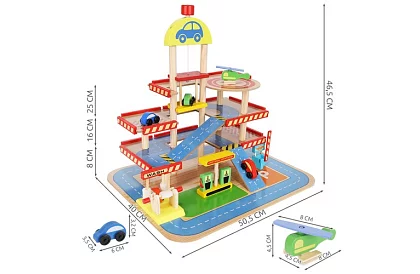 Fa parkoló – garázs a gyerekeknek