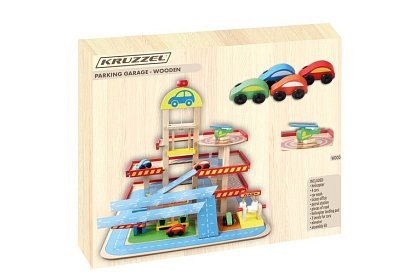 Fa parkoló – garázs a gyerekeknek