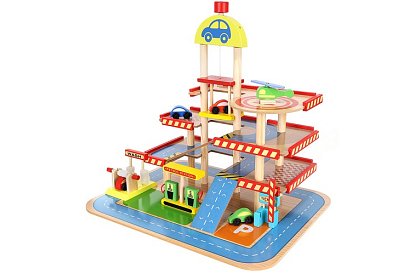 Fa parkoló – garázs a gyerekeknek