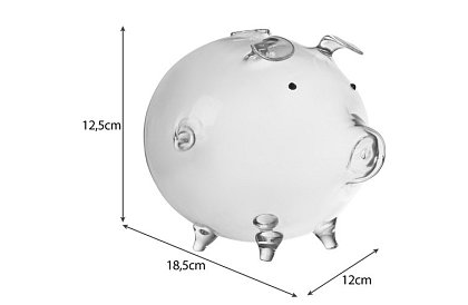 Pénzeslád – üveg malac