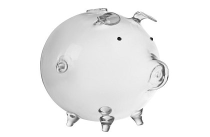 Pénzeslád – üveg malac