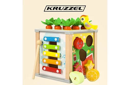 Fából készült érzékelő és oktató kocka